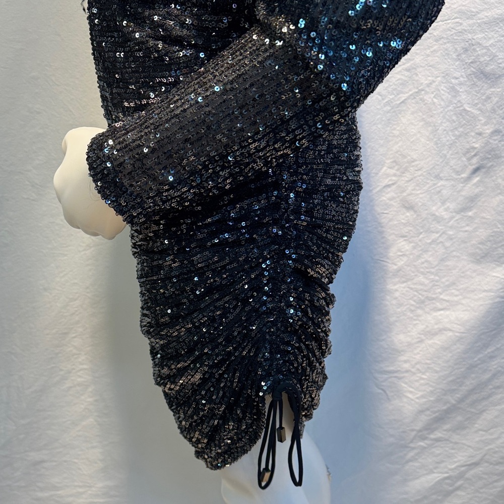 Free People Shimmering Black Sequin Dress - Picture 7 of 16